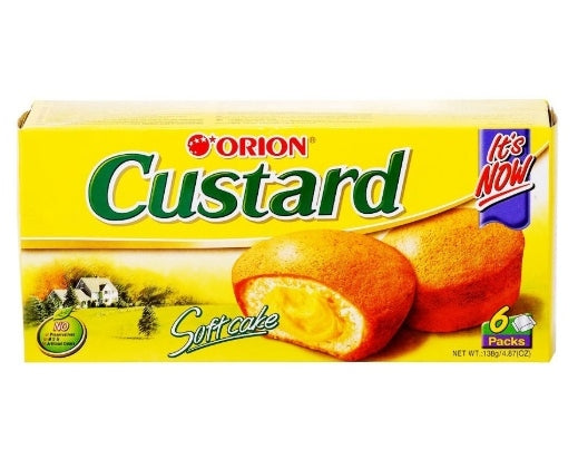ORION Bánh Bông Lan Nhân Kem Trứng 6PCS 141GR
