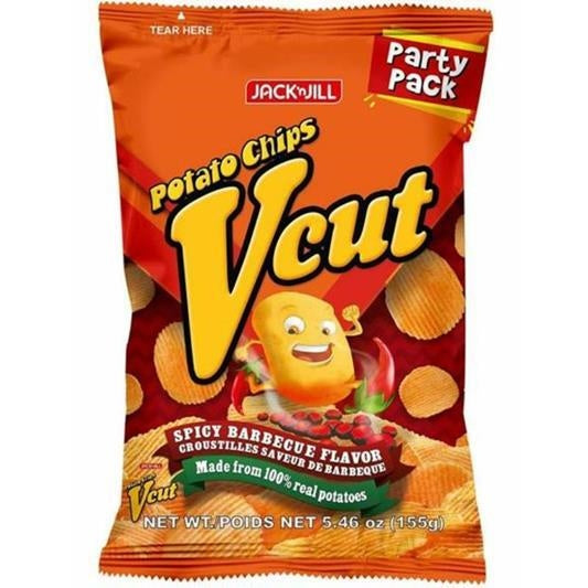 Khoai Tây Chiên Jack & Jill Vị Bbq Cay, 155g, 18 Miếng