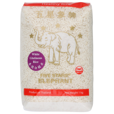 ECL Five Stars Elephant White Glutinous Rice 1kg