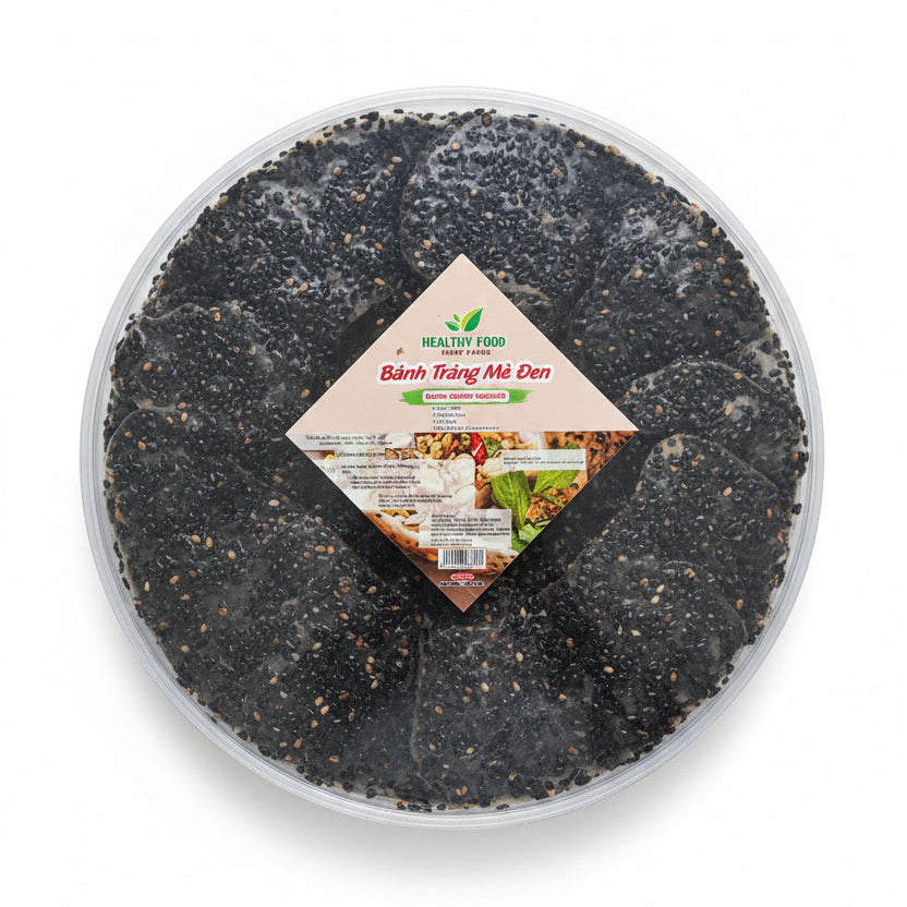 Bánh Tráng Mè Đen HEALTHY FOOD 340g