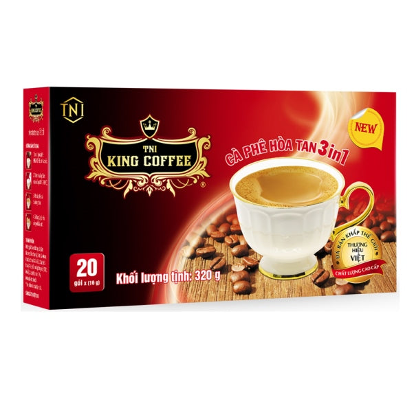 Cà Phê King Cà Phê 3 Trong 1, 20 Gói x 16g