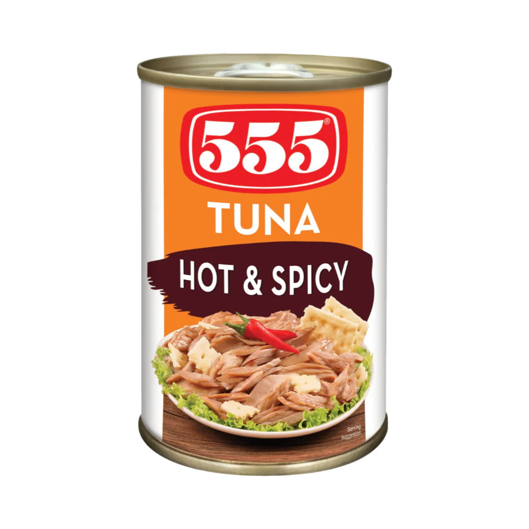 555 tuna flakes hot and spicy 155g