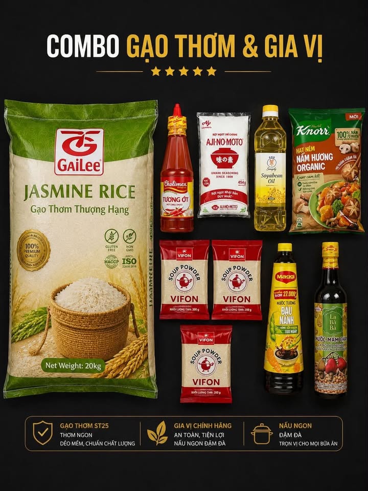 Combo Jasmine Rice and Vegetarian