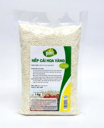 GẠO NÚT PMT - NẾP CÁI HOA VÀNG 2KG