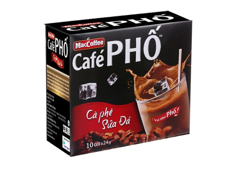 MAC Cà Phê Phố Sữa Đá 24g x 10 Gói