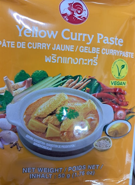 COCK YELLOW CURRY PASTE 12 - 50g