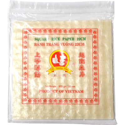 NO 1 RICE PAPER 16CM SQUARE 340g