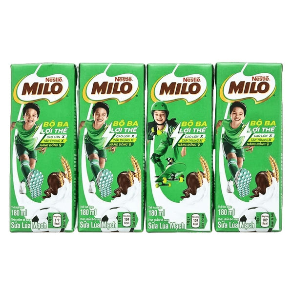 Nestlé Milo Thức Uống Lúa Mạch Hoà Tan – Lốc 4 Hộp