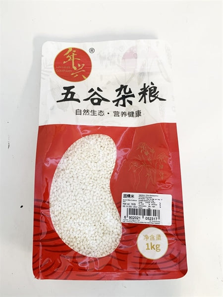 LH ROUND WHITE GLUTINOUS RICE 1kg
