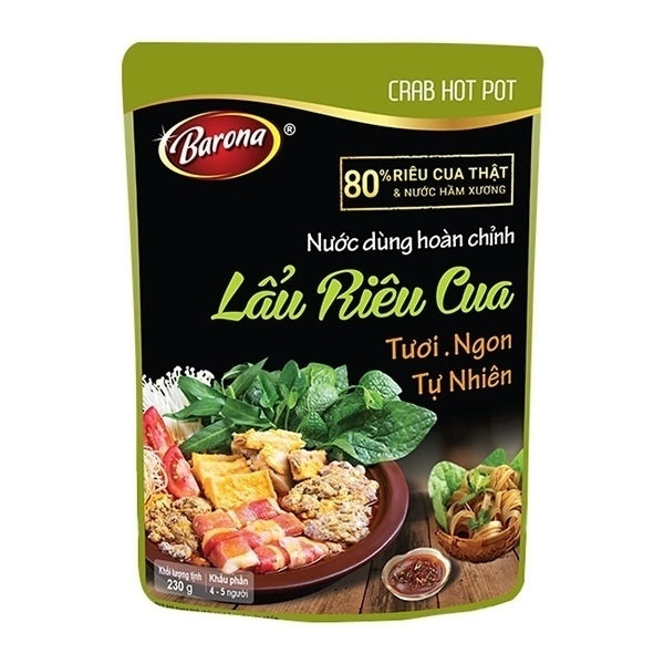 BARONA Nước Dùng Lẩu Riêu Cua 230GR