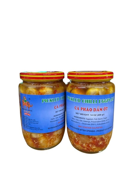 Cà tím ngâm ớt AB - CÀ PHÁO DẦM MỚIỚT 400GRM 24/GIỎ