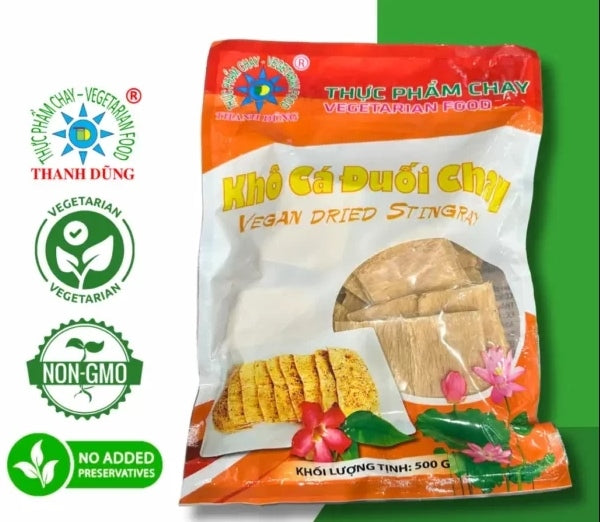 THANH Dũng Khô Cá Đuối Ớt Chay 500GRM