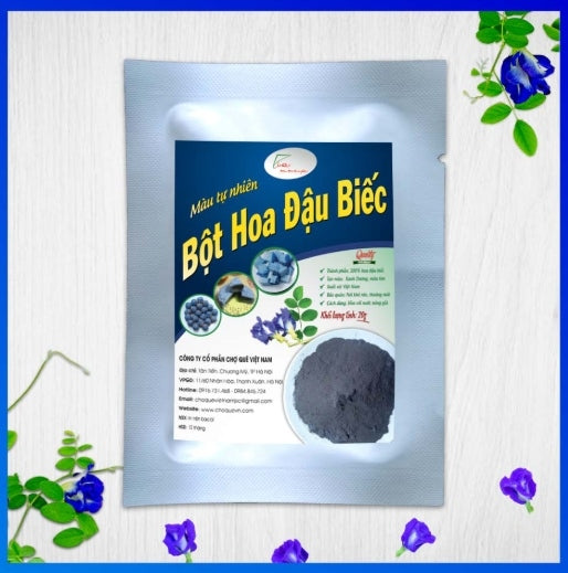 BỘT HOA ĐẬU BƯỚM – BỘT HOA ĐẬU BIẾC 50GRM 160/GIỎ