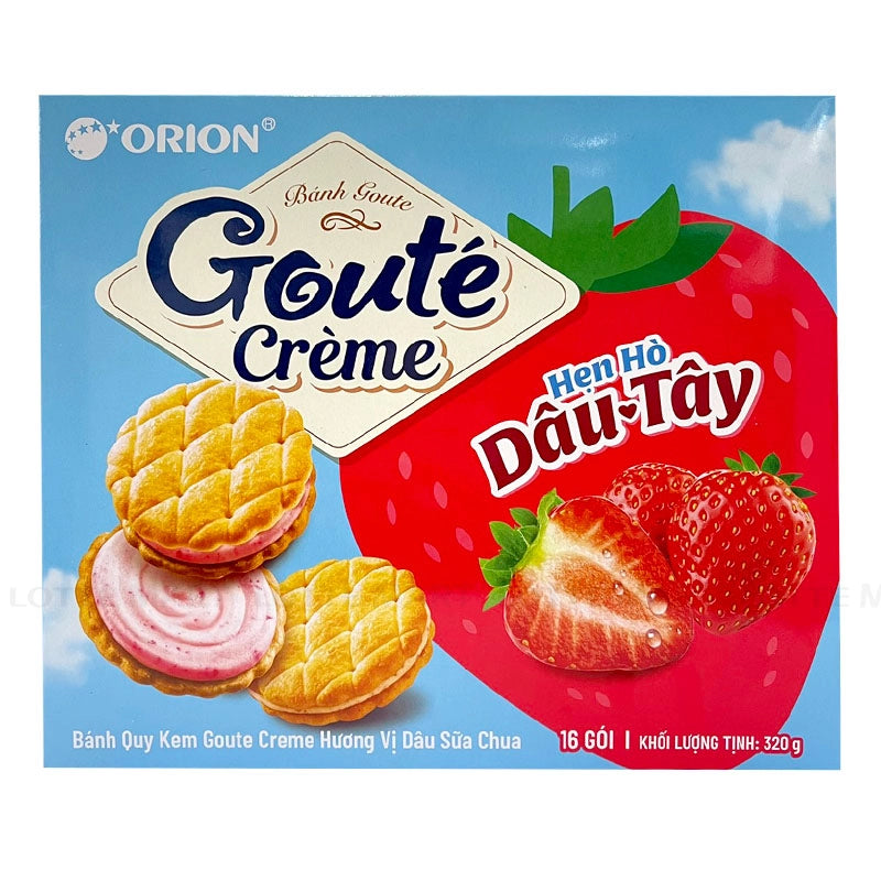 Goute Strawberry Cream Biscuit 16 Packs 320g
