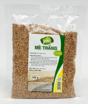 HẠT VỪNG TRẮNG PMT - MÈ TRẮNG 200GRM 60/THÙNG