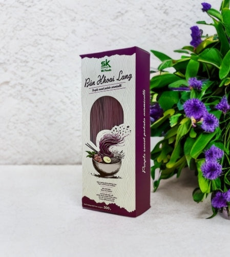 Bún Khoai Lang SK 400g – Sợi Bún Tím Tự Nhiên, Giàu Dinh Dưỡng Từ Khoai Lang Tím