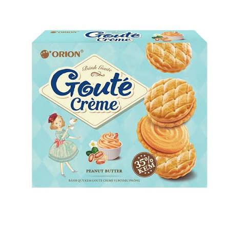 Goute Cream Peanut Flavour Biscuit 16 Packs 320g