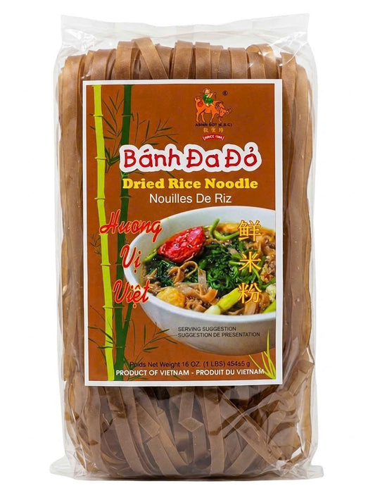 Mỳ GẠO ĐỎ AB - BÁNH ĐA ĐỎ 10MM 454GRM 30/GIỎ